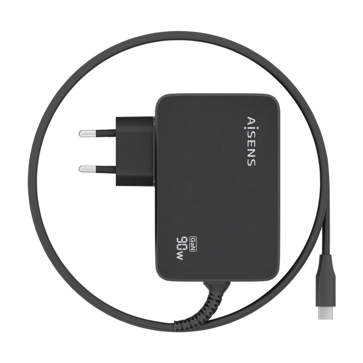 AISENS ASCH-1PD90WL034-BK carregador de dispositivos móveis Universal Preto AC Interior
