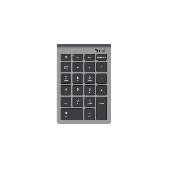 Trust Xalas teclado numérico Laptop PC RF Wireless Prateado