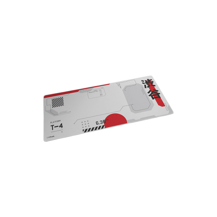 Trust GXT 759 XXL Tapete Gaming Preto, Cinzento, Vermelho, Branco