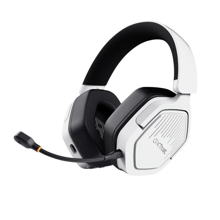Trust GXT 493PS Carus Auscultadores Com fios e sem fios Fita de cabeça Jogos Bluetooth Branco