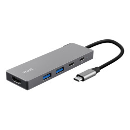 Trust 26062 hub de interface USB Type-C Cinzento