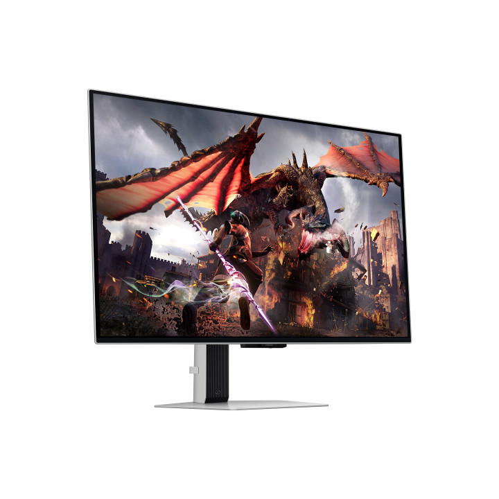 Samsung G80SD monitor de ecrã 81,3 cm (32") 3840 x 2160 pixels 4K Ultra HD OLED Prateado