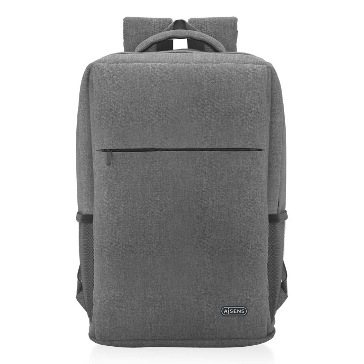 AISENS ASBG-BP081-GR mala para portáteis 43,2 cm (17") Mochila Cinzento