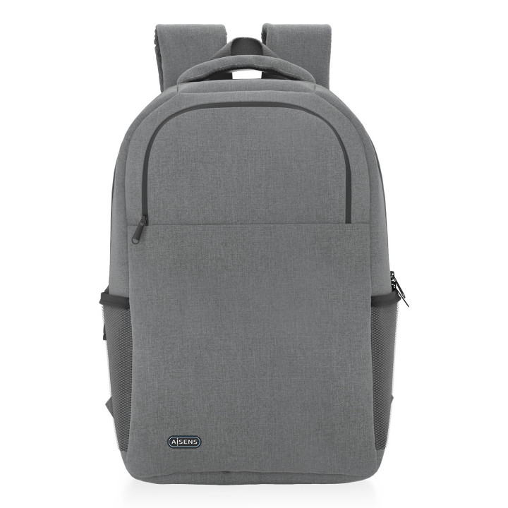 AISENS ASBG-BP083-GR mala para portáteis 39,6 cm (15.6") Mochila Cinzento