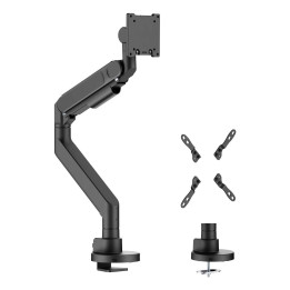 AISENS DT57TSR-307 montagem e suporte para monitores 144,8 cm (57") Secretária Preto