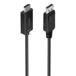 AISENS A125-0893 adaptador de cabo de vídeo 1,5 m DisplayPort HDMI Type A (Standard) Preto
