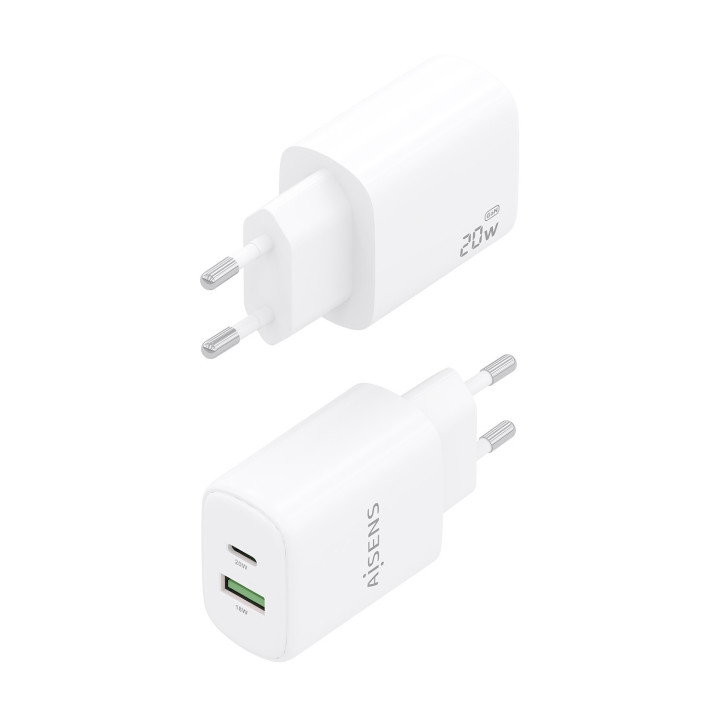 AISENS A110-0909 carregador de dispositivos móveis Universal Branco AC Carregamento rápido Interior