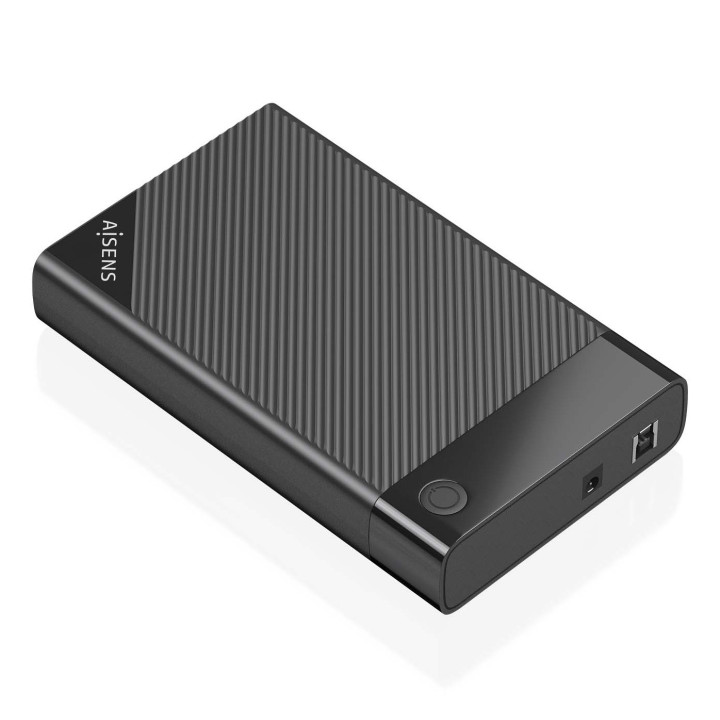 AISENS ASE-3529B Caixa para Discos Rígidos Caixa de disco rígido Preto 3.5"