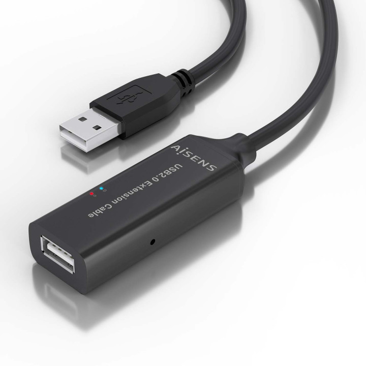 AISENS A101-0914 cabo USB USB 2.0 5 m USB A Preto