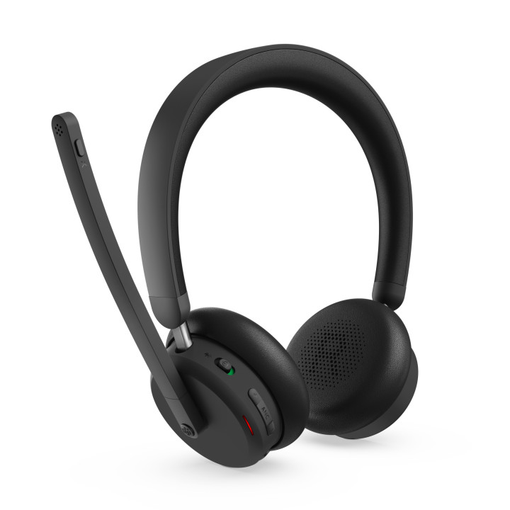 Lenovo ANC Headset 6550 Auscultadores Sem fios Fita de cabeça Escritório Call center USB Type-C Bluetooth Preto