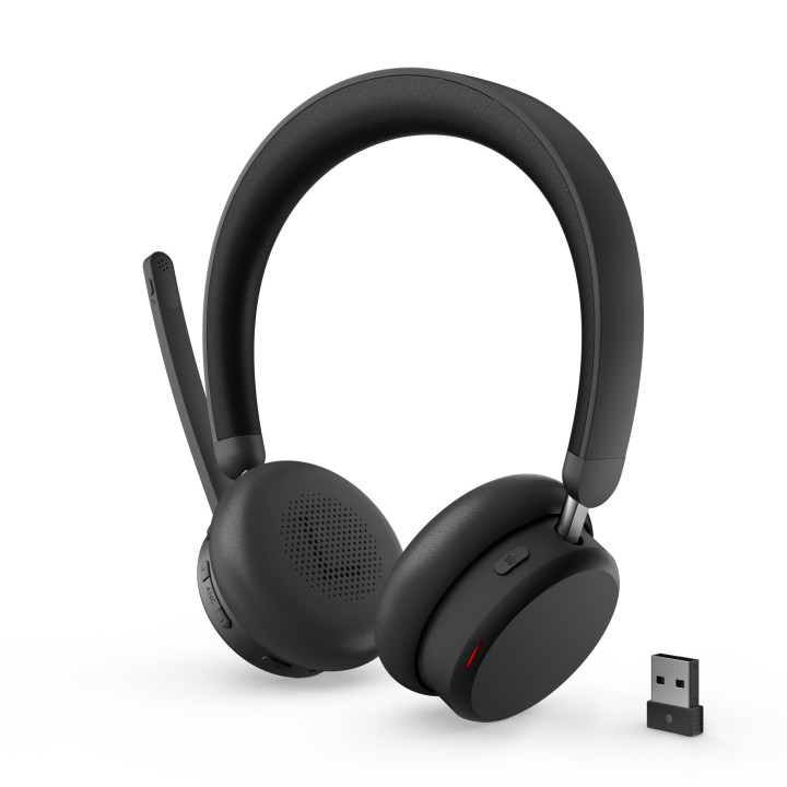 Lenovo ANC Headset 6550 Auscultadores Sem fios Fita de cabeça Escritório Call center USB Type-C Bluetooth Preto