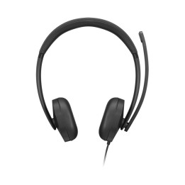 Lenovo VoIP Headset 5000 Auscultadores Com fios Fita de cabeça Escritório Call center USB Type-C Preto
