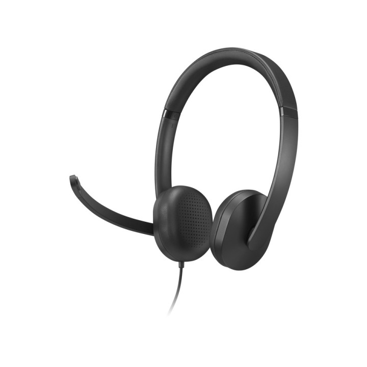 Lenovo VoIP Headset 5000 Auscultadores Com fios Fita de cabeça Escritório Call center USB Type-C Preto
