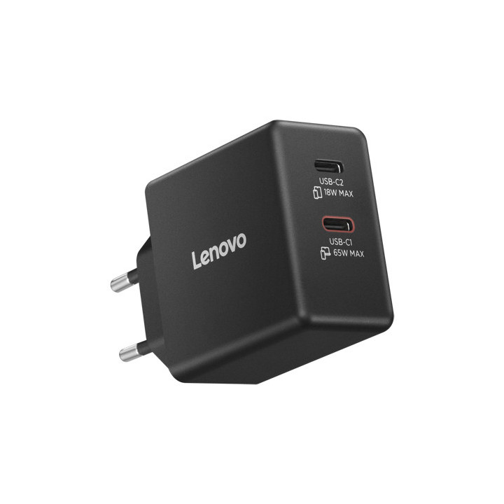 Lenovo 40AW065BEU adaptador e transformador Interior exterior 65 W Preto