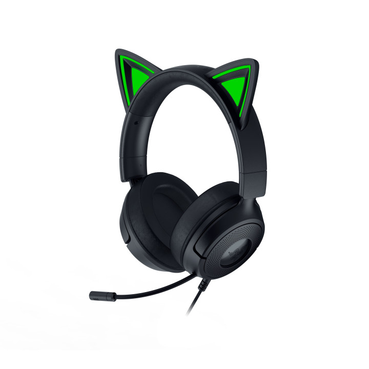 Razer Kraken Kitty V3 X Auscultadores Com fios Fita de cabeça Jogos USB Type-A Preto