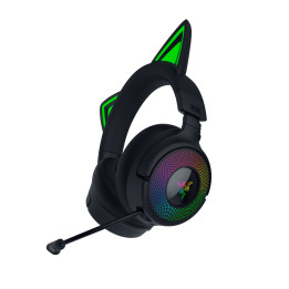 Razer Kraken Kitty V3 Pro Auscultadores Com fios e sem fios Fita de cabeça Jogos USB Type-A Bluetooth Preto