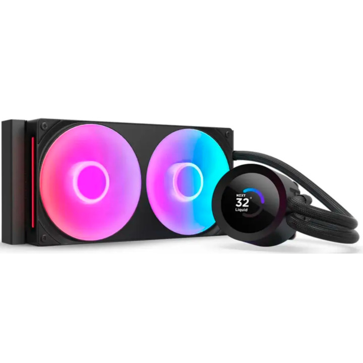 Cooler Líquido All-in-One NZXT Kraken Plus RGB 240 para Processador, Iluminação RGB, Preto
