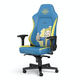 noblechairs NBL-HRO-PU-FVT cadeira gaiming Cadeira de jogos para PC Assento acolchoado Azul, Amarelo