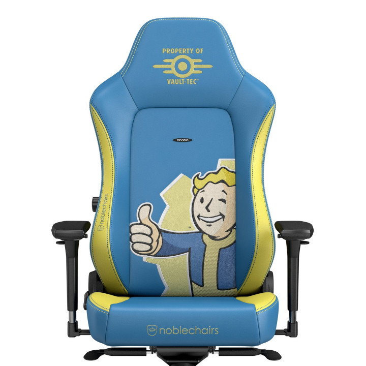 noblechairs NBL-HRO-PU-FVT cadeira gaiming Cadeira de jogos para PC Assento acolchoado Azul, Amarelo