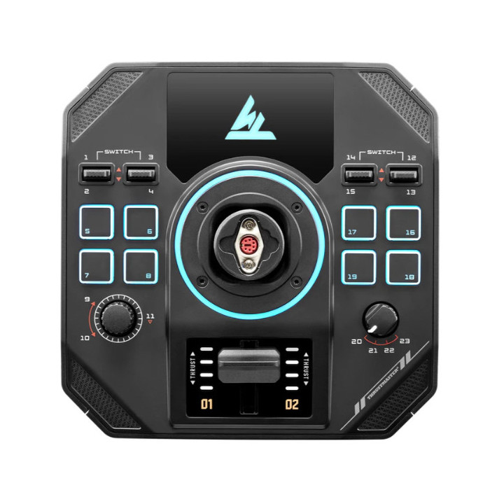 Thrustmaster Sol-R 5 Base Preto USB Analógico   Digital PC