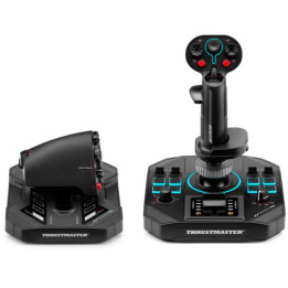Thrustmaster Sol-R 4 HOTAS Preto USB Joystick + alavanca de controlo do motor Analógico   Digital PC