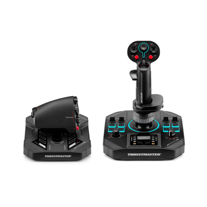 Thrustmaster Sol-R 4 HOTAS Preto USB Joystick + alavanca de controlo do motor Analógico   Digital PC