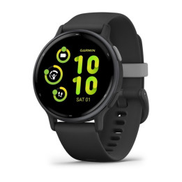 Garmin Vivoactive 5 3,05 cm (1.2") AMOLED 42 mm Digital 390 x 390 pixels Ecrã táctil Preto Wi-Fi GPS