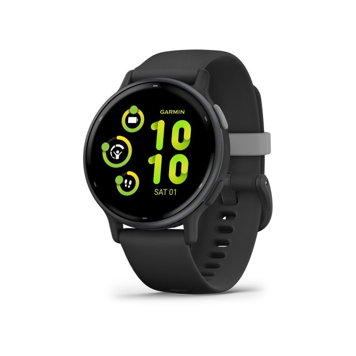Garmin Vivoactive 5 3,05 cm (1.2") AMOLED 42 mm Digital 390 x 390 pixels Ecrã táctil Preto Wi-Fi GPS