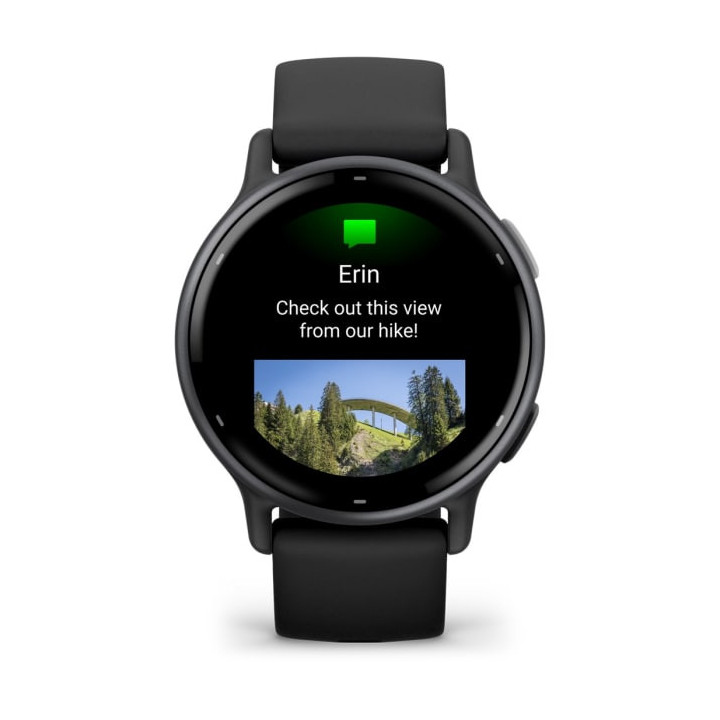 Garmin Vivoactive 5 3,05 cm (1.2") AMOLED 42 mm Digital 390 x 390 pixels Ecrã táctil Preto Wi-Fi GPS