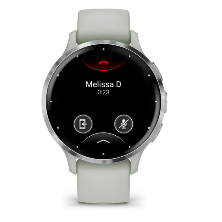 Garmin Venu 3S 3,05 cm (1.2") AMOLED 41 mm Digital 390 x 390 pixels Ecrã táctil Cinzento, Prateado Wi-Fi GPS