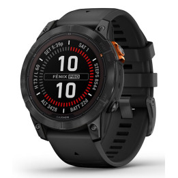 Garmin fēnix 7 Pro Solar Edition 3,3 cm (1.3") MIP 47 mm Digital 260 x 260 pixels Ecrã táctil Preto, Cinzento Wi-Fi GPS
