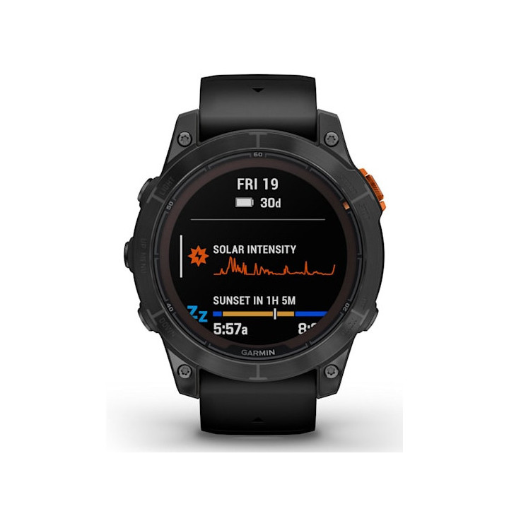 Garmin fēnix 7 Pro Solar Edition 3,3 cm (1.3") MIP 47 mm Digital 260 x 260 pixels Ecrã táctil Preto, Cinzento Wi-Fi GPS