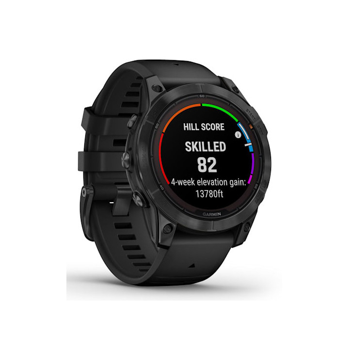 Garmin fēnix 7 Pro Solar Edition 3,3 cm (1.3") MIP 47 mm Digital 260 x 260 pixels Ecrã táctil Preto, Cinzento Wi-Fi GPS