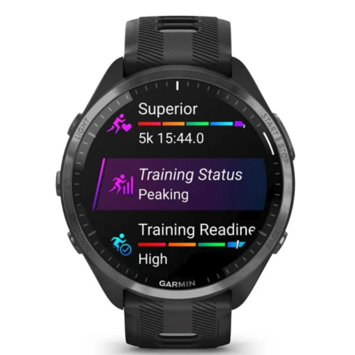 Smartwatch Garmin Forerunner 965 1.4" AMOLED 47mm GPS Wi-Fi Preto