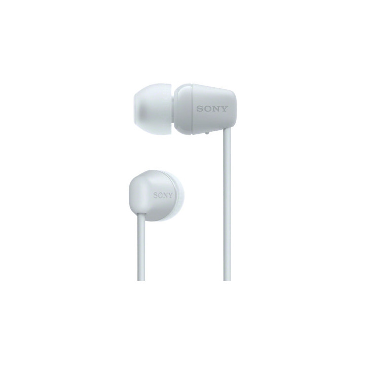 Sony WI-C100 Auscultadores Sem fios Intra-auditivo Chamadas Música Bluetooth Branco