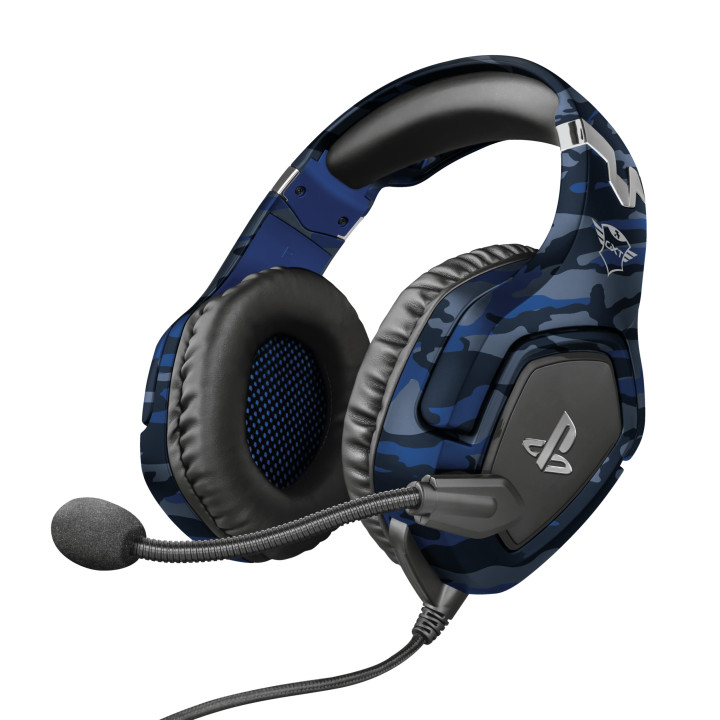 Trust GXT 488 Forze PS4 Auscultadores Com fios Fita de cabeça Jogos Preto, Azul