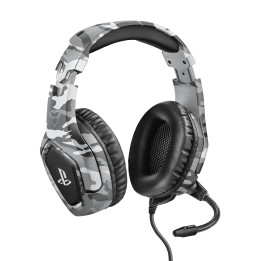Trust GXT 488 Forze PS4 Auscultadores Com fios Fita de cabeça Jogos Preto, Cinzento