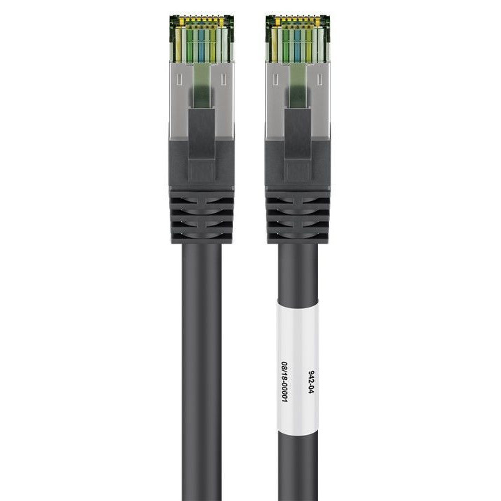Goobay 66722 cabo de rede Preto 2 m Cat8.1 S FTP (S-STP)