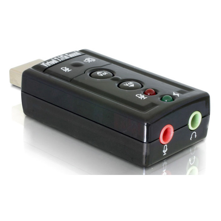 DeLOCK 61645 adaptador para cabos USB 2.0 2x 3,5 Preto