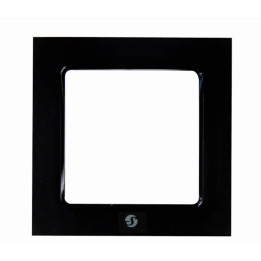 Shelly SHELLY_WF_1_S moldura de parede 80 x 80 mm Quadrado Preto Plástico