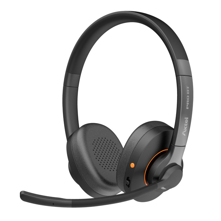 Axtel Pro BT duo Auscultadores Sem fios Fita de cabeça Escritório Call center USB Type-C Bluetooth Preto, Laranja