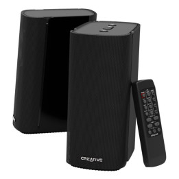 Creative Labs T100 Alto alcance Preto Com fios e sem fios 20 W