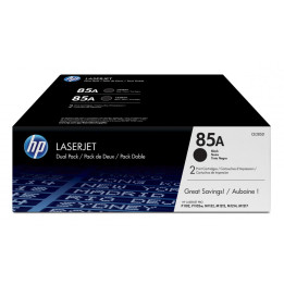 Conjunto Duplo de Toner HP Original LaserJet 85A (CE285AD) Preto