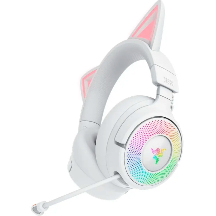 Headset Gaming RAZER Kraken Kitty V3 Pro USB Bluetooth Branco