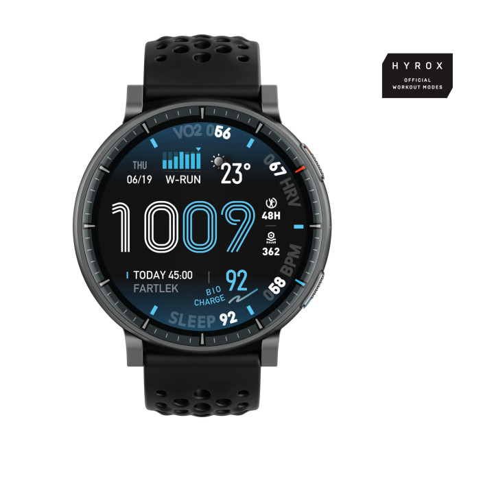 Amazfit Active Max 3,81 cm (1.5") AMOLED Digital 480 x 480 pixels Ecrã táctil Preto