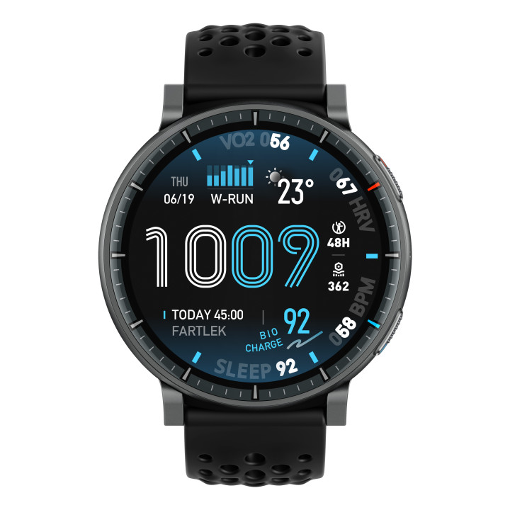 Amazfit Active Max 3,81 cm (1.5") AMOLED Digital 480 x 480 pixels Ecrã táctil Preto