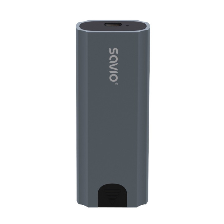 Savio AK-67 Caixa para Discos Rígidos Compartimento SSD Cinzento M.2