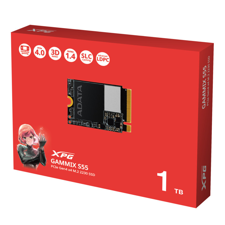 XPG SGAMMIXS55-1T-C disco SSD 1 TB M.2 PCI Express 4.0 NVMe 3D NAND