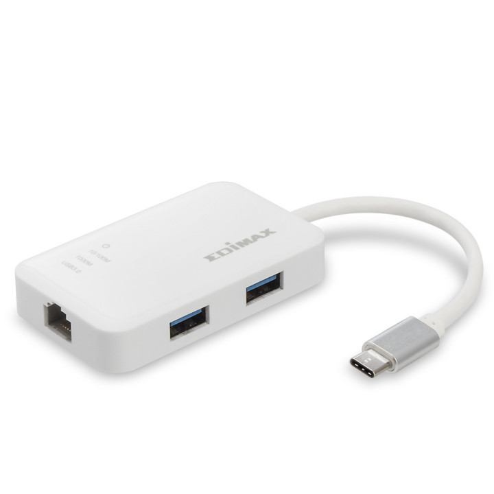 Edimax EU-4308 base & duplicador de portas USB 3.2 Gen 1 (3.1 Gen 1) Type-C Branco