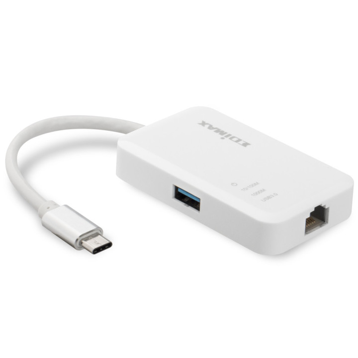 Edimax EU-4308 base & duplicador de portas USB 3.2 Gen 1 (3.1 Gen 1) Type-C Branco
